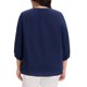 thumbnail image 4 of Agnes Orinda Blusa de Chifón con Volantes y Cuello Redondo para Mujer de Talla Grande para Escuela, Universidad, Trabajo y Oficina L Azul Marino, 4 of 5
