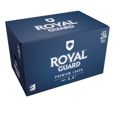 Cerveza Lager Premium 5° Botella 24 Un Royal Guard
