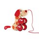 thumbnail image 2 of Pull Toy Hape Walk-A-Long Cachorro para niños pequeños, color rojo y naranja, 2 of 6