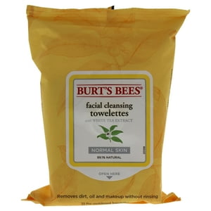 Burts Bees - Toallitas De Limpieza Facial - Extracto De Té Blanco De Para Unisex - Unidad Toallitas