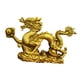 thumbnail image 2 of Estatua Adorno Dragón Fengshui Oro, 2 of 3