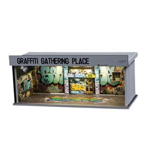 Bothyi - Vitrina De Exhibición De Modelo De Vehículo Fundido A Presión A Escala 1:64 Con Luz Led Para Escritorio