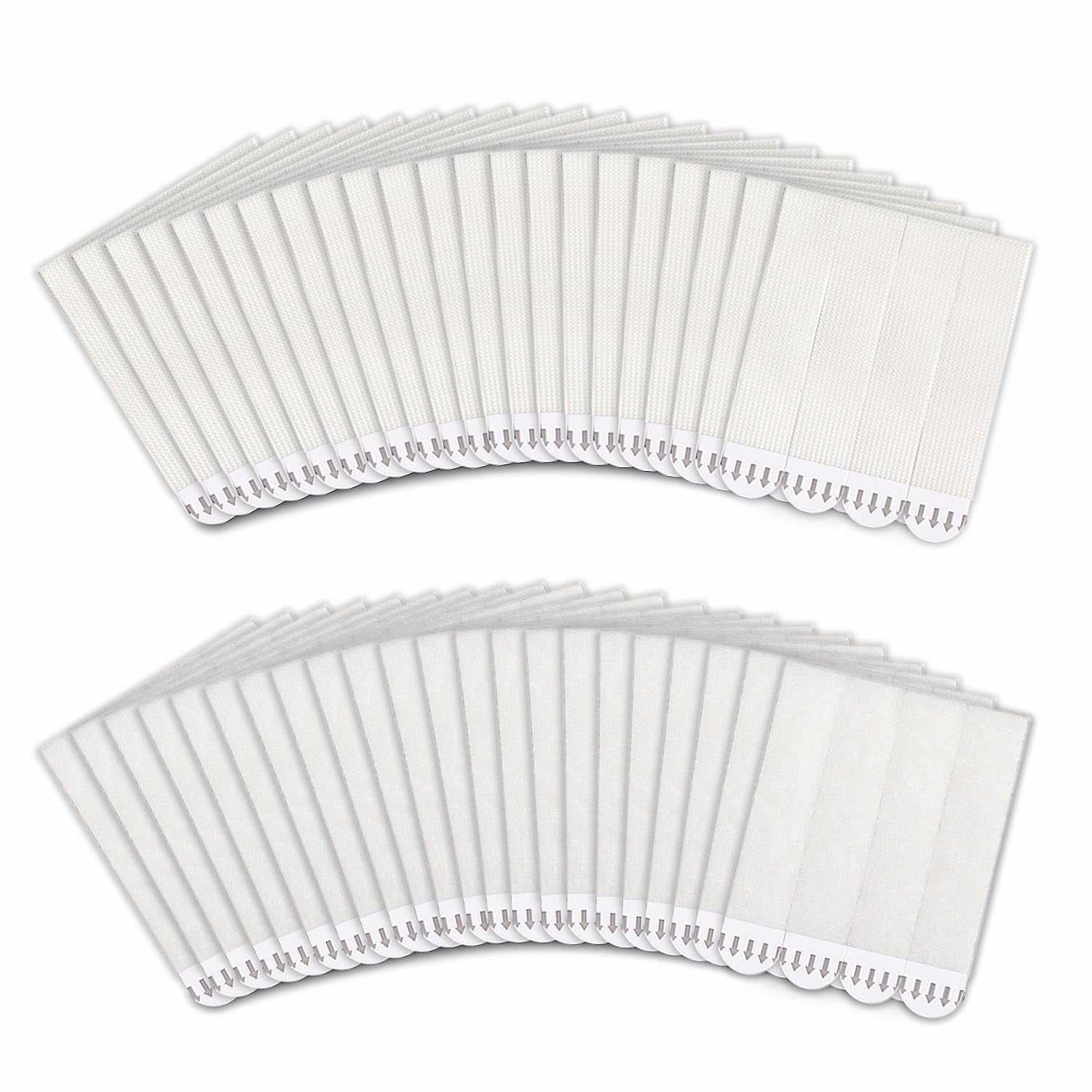 Tiras Para Colgar Cuadros Movelyst, 60 Pares (120 Tiras), Color Blanco