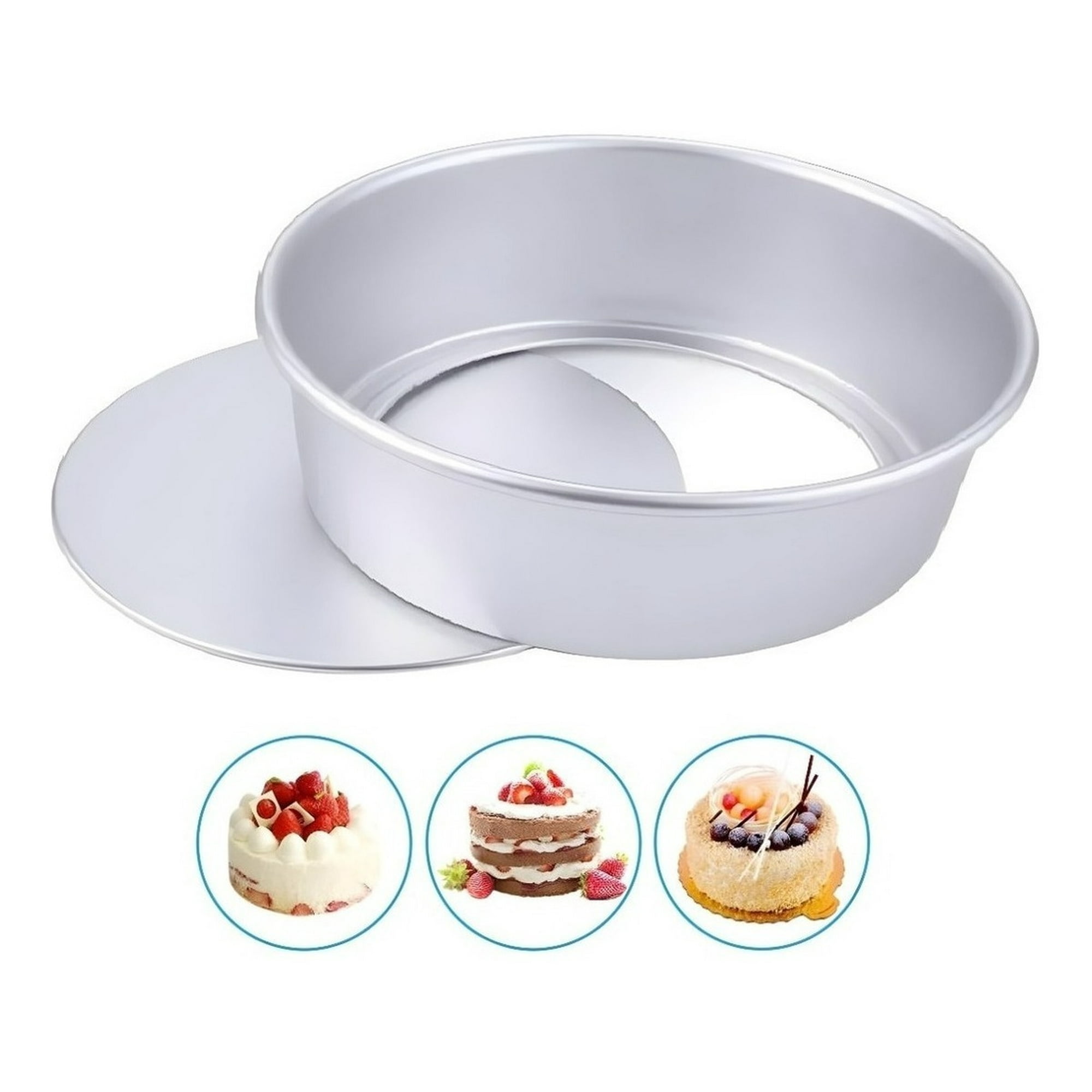 Genérico - Moldes De Aluminio Para Tortas Molde Desmontable Molde 27cm