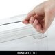 thumbnail image 4 of Soporte para cepillos de dientes mDesign de plástico transparente con tapa con bisagras, 4 of 7