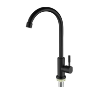 Taumm - Llave Lavacopas Negro Mate Agua Fria O Caliente Notte