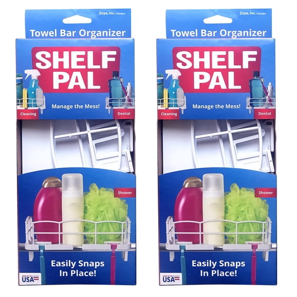 Sistema de almacenamiento para baño Zoya Shelf Pal, juego de 2