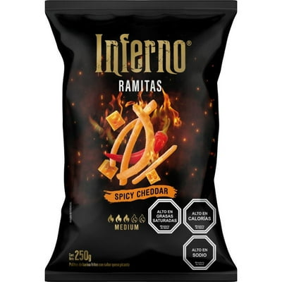 Ramitas Spicy Cheddar 250 G Inferno