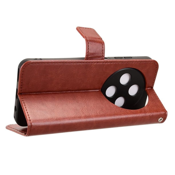 Funda tipo libro para Oukitel C5, cartera todo‑en‑uno, funda multifuncional con tarjetero y correa de muñeca desmontable