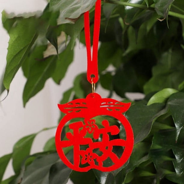 8-Pack Red Lantern Hanging Ornaments: Add a Festive Touch to Your Chinese New Year Decorations!