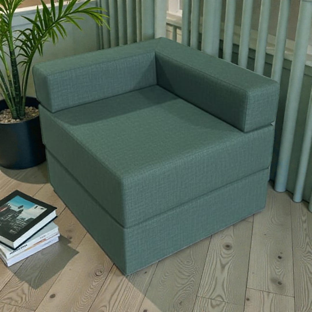 Diseños Valestrini - Sofa Cama Arkos En Lino Verde