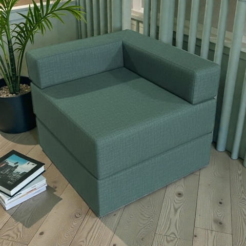 Diseños Valestrini - Sofa Cama Arkos En Lino Verde