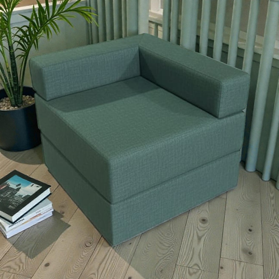Diseños Valestrini - Sofa Cama Arkos En Lino Verde