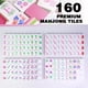 thumbnail image 4 of Set de juego de mahjong MAJONIX de acrílico, 160 fichas, rosa, 4 of 7