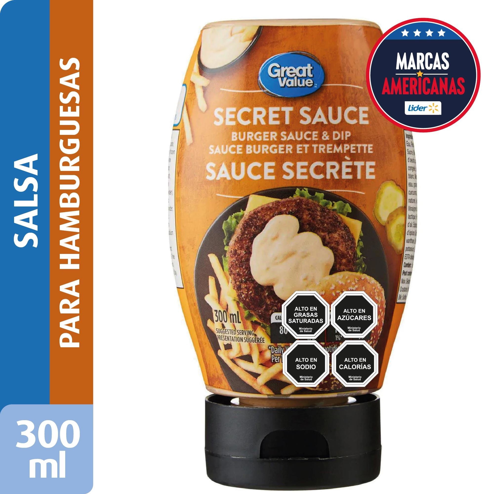 Salsa Secreta Hamburguesa 300 ml Great Value
