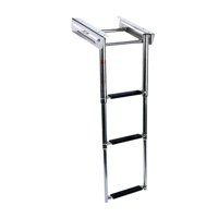 Ioensy - Escalera Para Barcos Pontón, Escalera Plegable Antideslizante, Escalera Para Barcos De 3 Escalones