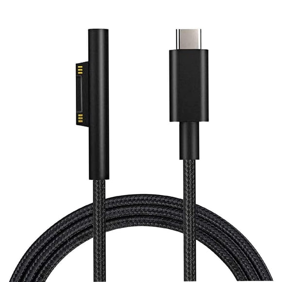 Cable de carga USB-C Gomass de 1,8 m 15V/3A para Surface