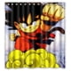 thumbnail image 1 of Cortina de ducha de Dragon Ball, juego de cortina de baño con ganchos, tamaño 66 x 72 pulgadas, 1 of 3