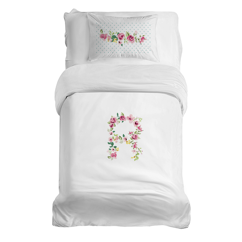 Tuyo Print - Cubreplumón Transición Letras Vintage R