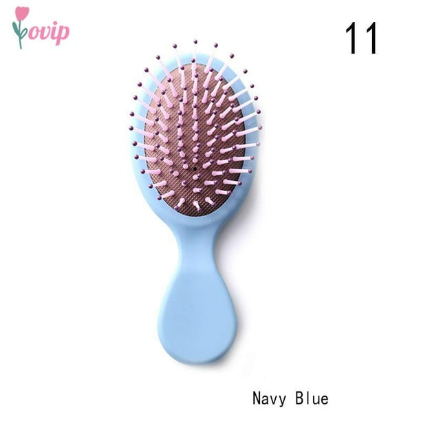 Travel Foldable Hair Comb with Mirror Brush Massage Anti Static Hair Comb Hairdressing Personality Hairpin Styling Combs Tool