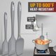 thumbnail image 3 of Juego de 5 Espátulas de Silicona Walfos Resistente al Calor Gris, 3 of 7