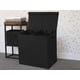 thumbnail image 5 of Cesta para ropa sucia Simple Houseware, doble, con tapa, negra, 5 of 7