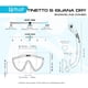 thumbnail image 4 of Set de esnórquel Cressi Tinetto Rocks Dry Set, color verde aguamarina y azul S/M, 4 of 7