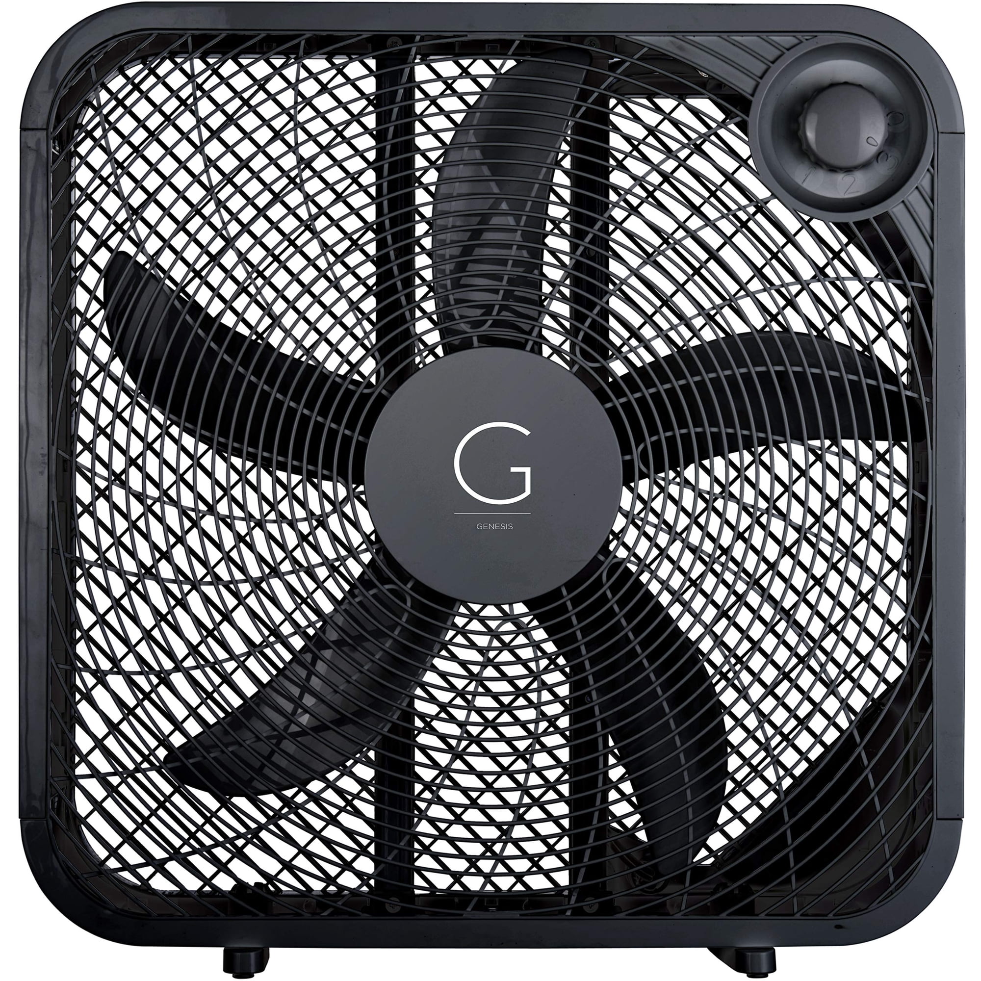 Ventilador De Caja Genesis G20box-blk, 20 Pulgadas, 3 Velocidades, Negro