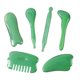 thumbnail image 4 of 7 Piezas Herramienta De Masaje Gua Sha Portátil De Mano Tradicional Gua Sha Herramientas Faciales Verde, 4 of 5