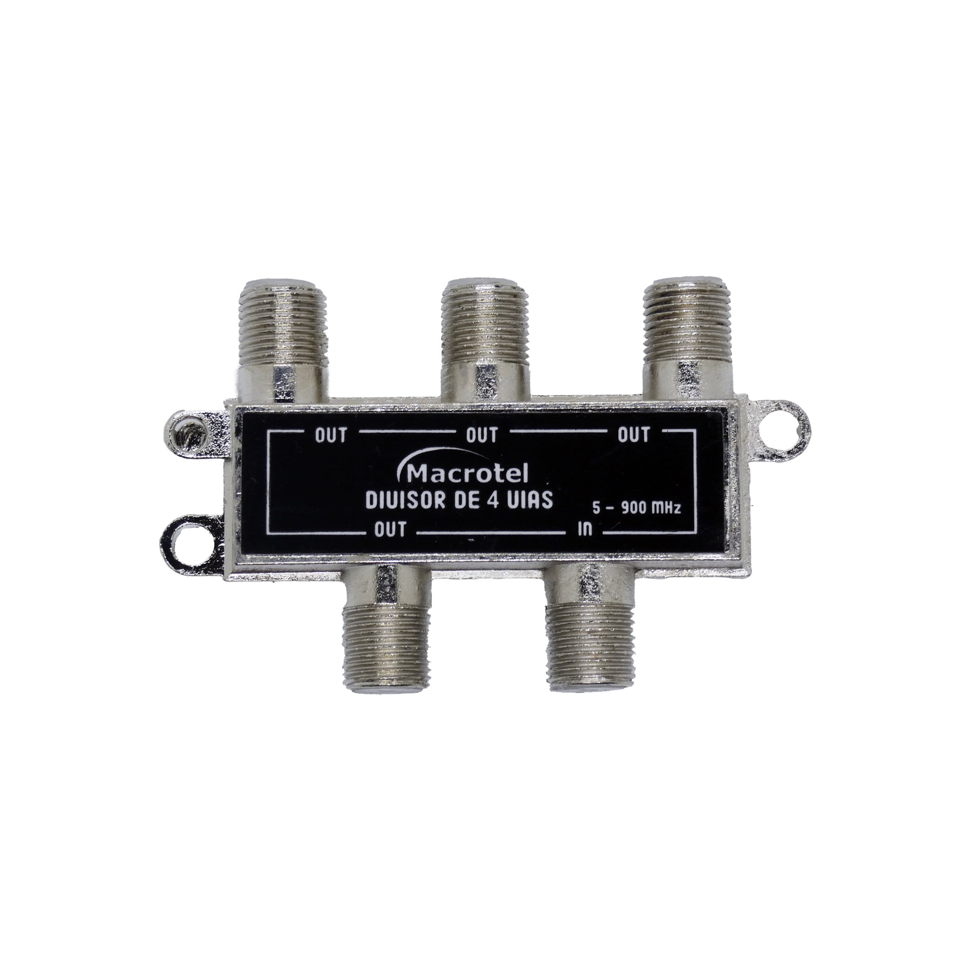 Splitter Coaxial 1×4 Macrotel Para Tv Y Cable