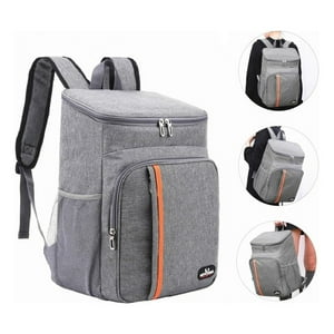 Genérico - Mochila Térmica Grande 18L Gris Almuerzo Picnic Exterior