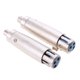 thumbnail image 1 of 2x XLR Hembra A RCA Hembra Enchufe 3 Pines Cable De Audio Micrófono Micrófono DJ Adaptador, 1 of 3