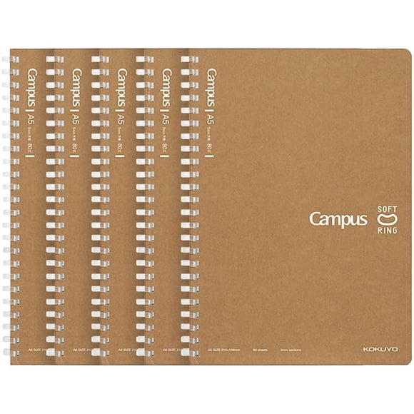 Cuaderno KOKUYO A5 Pack de 5 unidades 80 hojas cuadriculado