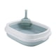 thumbnail image 1 of Caja De Arena Para Gatos, Caja De Arena Con Borde Alto, Inodoro Portátil Duradero Para Cachorros, Azul Grande, 1 of 5