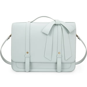 Ecosusi - Mochila Y Maletín Con Lazo Removible Summer Garden Romance Para 14 - Verde Menta