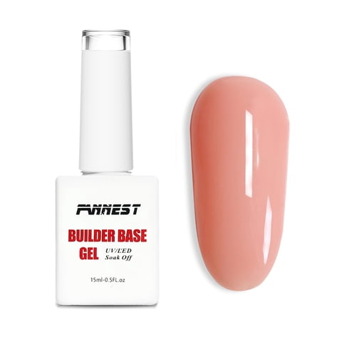 Set De Esmaltes En Gel Fannest Rubber Base 8 En 1 Builder, 15 Ml (Rosa Transparente)