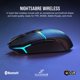 thumbnail image 2 of Ratón para juegos Corsair NIGHTSABRE RGB inalámbrico 26,000 DPI, 2 of 8