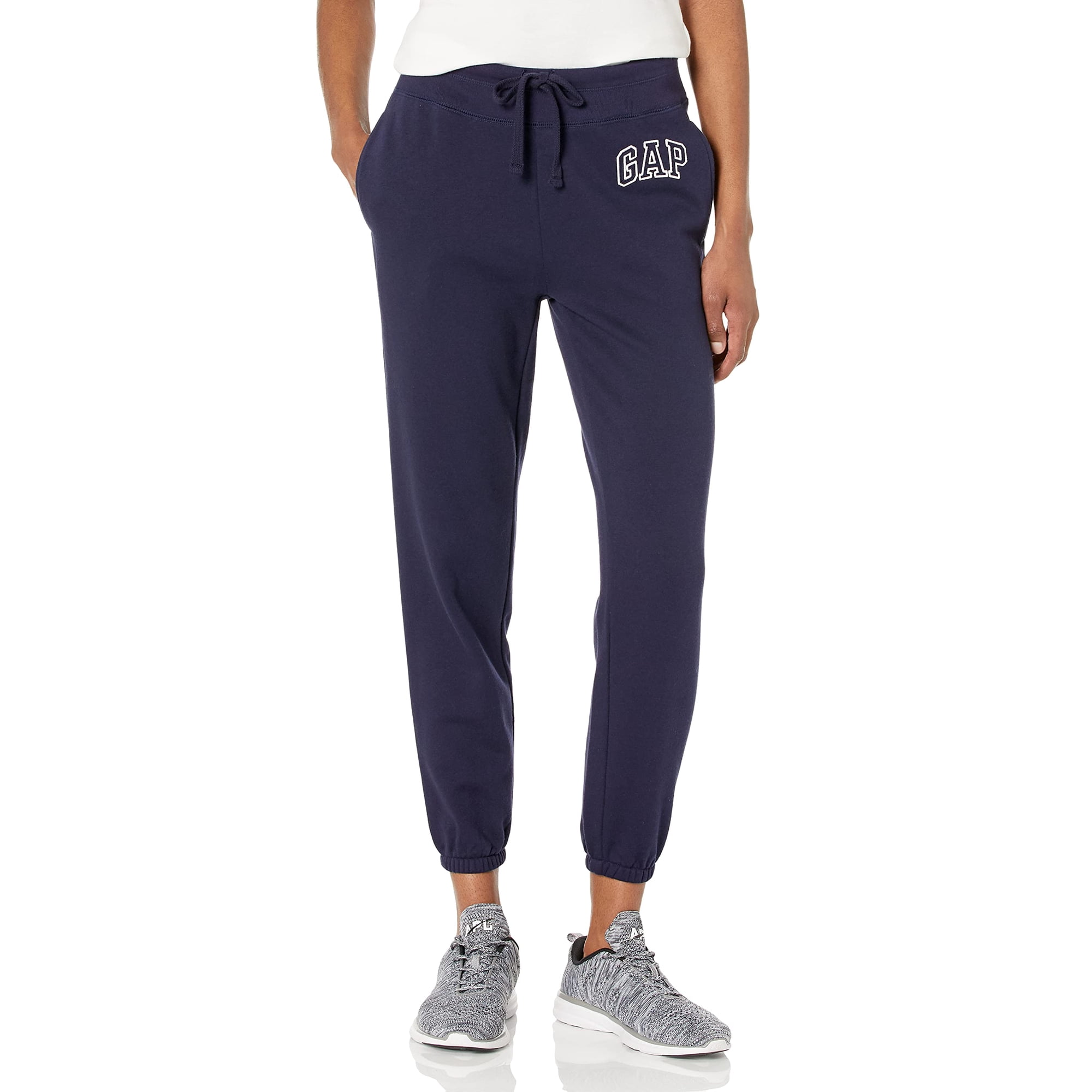 Pantalones Jogger Con Forro Polar Y Logo Gap Para Mujer Azul Marino Talle Xs