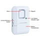 thumbnail image 3 of Alarma de puerta y ventana GE Personal Security, paquete de 4 unidades, color blanco, 3 of 6
