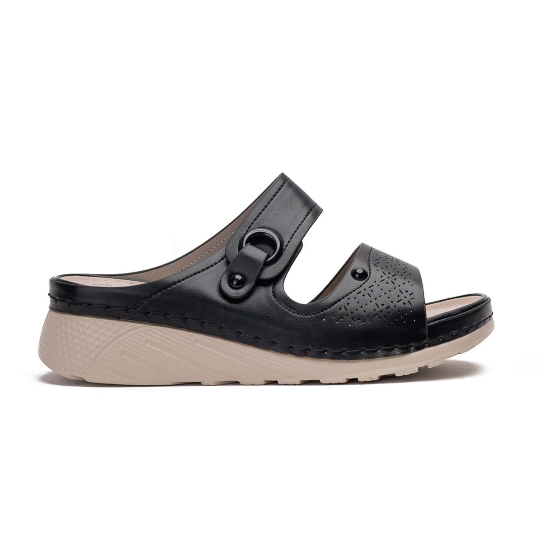 Sandalia Mujer Negro Samanta Thunder Blue