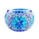 thumbnail image 2 of Candelero Tealight De Cristal De Mosaico Para Casarse Azul, 2 of 5