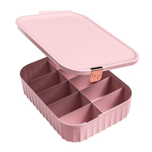 Magideal - Divisor De Organizadores De Ropa Interior, Organizadores De Guardarropa, Contenedores De Almacenamiento De Ropa Y Armario, Caja De Almacenamiento Para 10 Rejillas Rosa