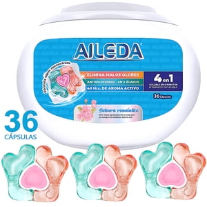 Detergente En Capsulas Aileda Sakura Romantica (36 Capsulas)