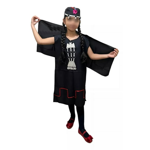 Disfraz Mapuche Niña Completo Talla 10