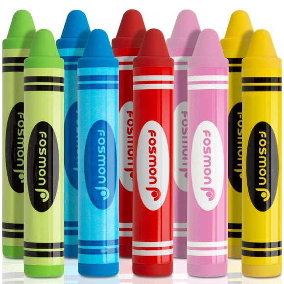 Lápiz táctil Fosmon para niños, paquete de 10, diseño de crayón para tabletas
