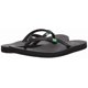 thumbnail image 4 of Sandalias tipo flip flop Sanuk Yoga Joy para mujer, espuma viscoelástica, negras, talla 8, 4 of 6