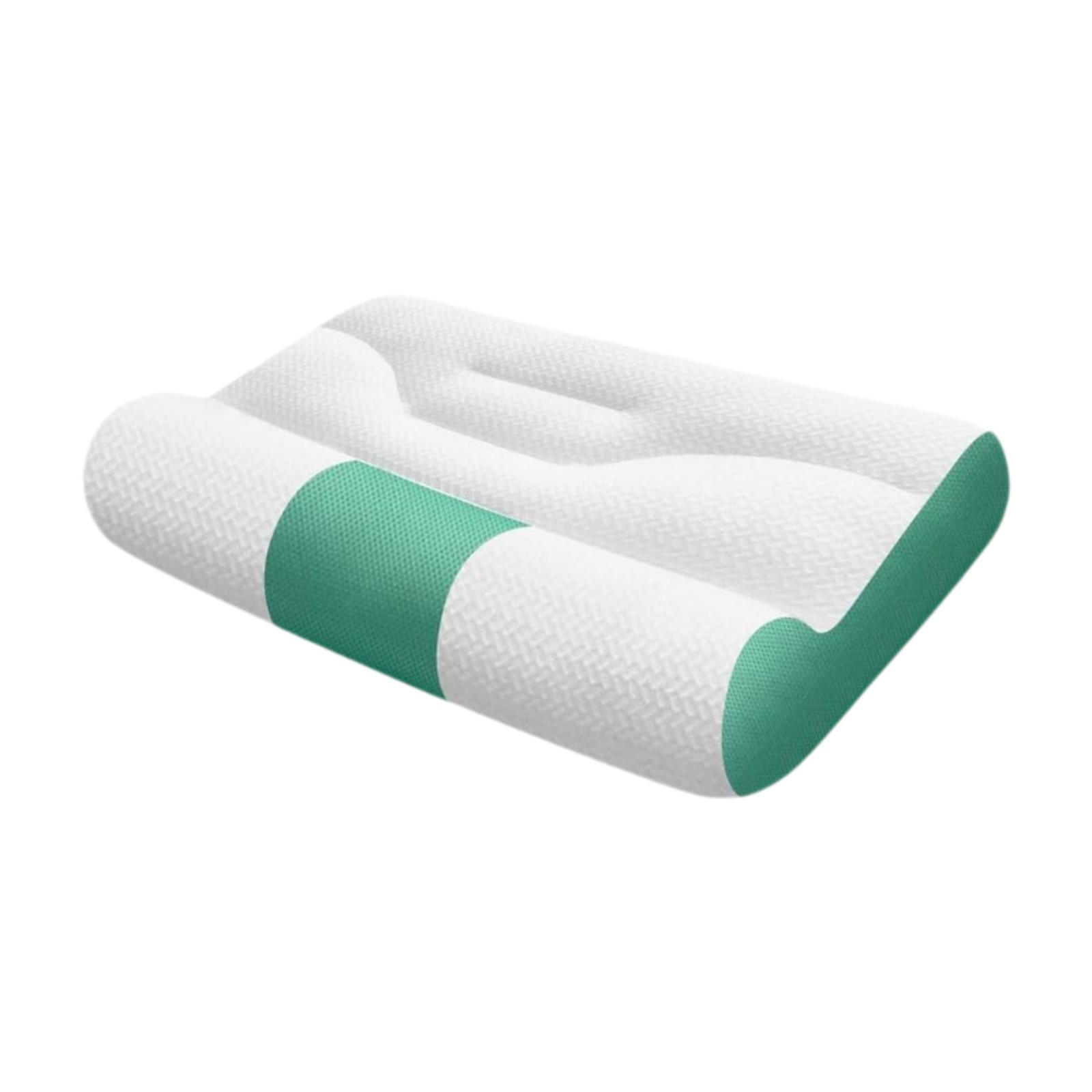 Magideal - Almohada Cervical Para Dormir Cómodamente, Versátil, Transpirable, Práctica, Ligera, Soporte Para El Cuello, Almohada De Cama Para El Hogar Y El Dormi Verde