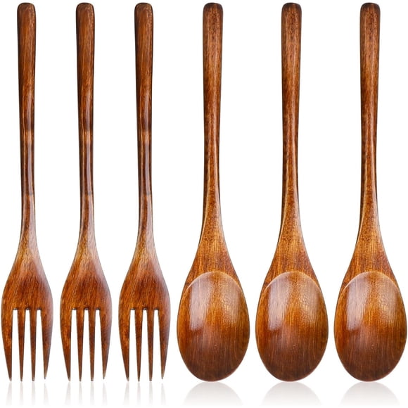 Cubiertos de Madera Xthrotsenk, 6 Piezas