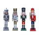 thumbnail image 1 of 4 Piezas De Figuras De Cascanueces De 12 Pulgadas, Figuras Decorativas De Navidad, Decoración Hecha A Mano, Estilo P, 1 of 5