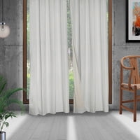 Masel - Set 2 Cortinas Black Out Clasic 1.40 X 2.25 Ivory